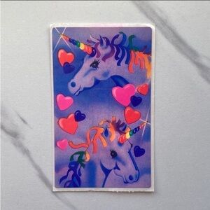 VTG Lisa Frank unicorns switchplate sticker